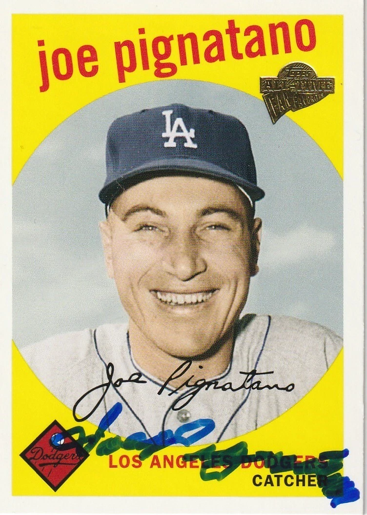 JOE PIGNATANO LOS ANGELES DODGERS  SIGNED 2005 TOPPS ALL-TIME FAN FAVORITES #68