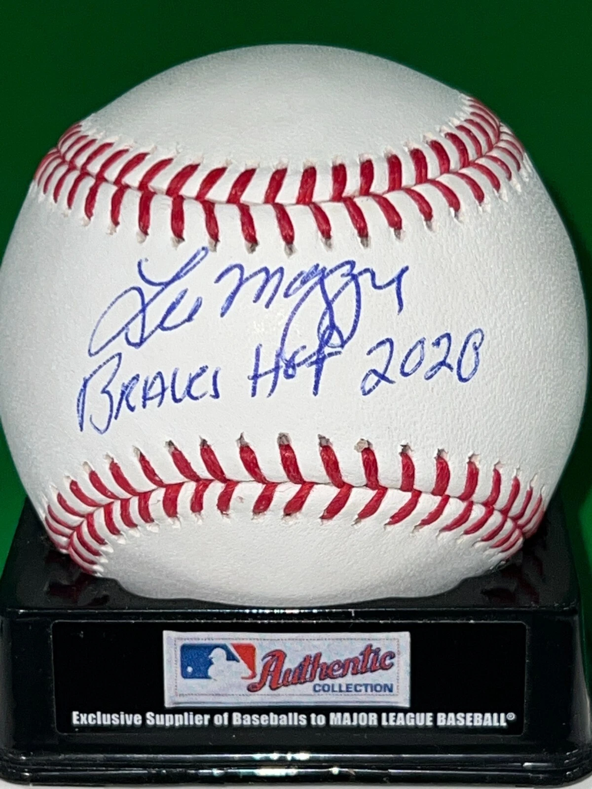 LEO MAZZONE ATLANTA BRAVES  HOF 2020  SIGNED OML BASEBALL