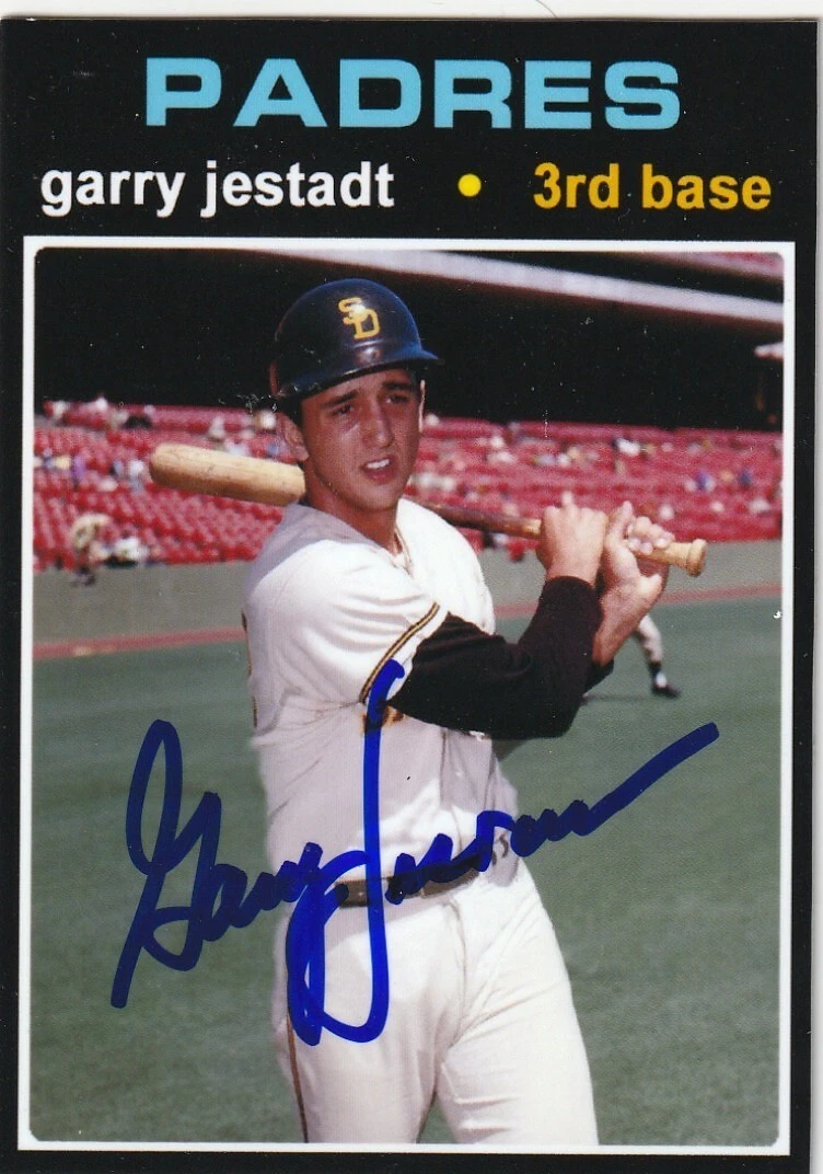 GARRY JESTADT SAN DIEGO PADRES  SIGNED 1971 STYLE CUSTOM CARD