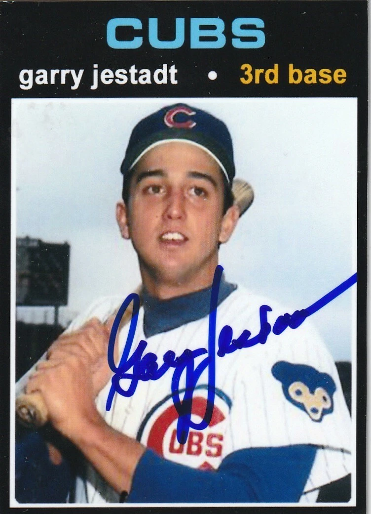 GARRY JESTADT CHICAGO CUBS  SIGNED 1971 STYLE CUSTOM CARD