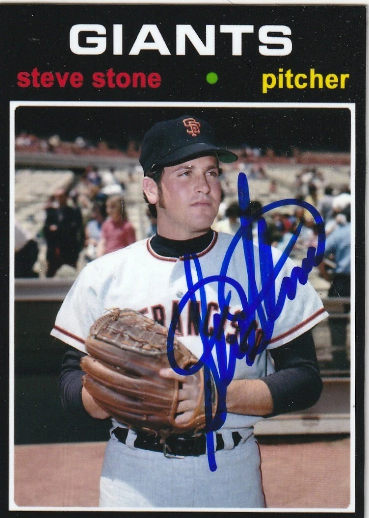 STEVE STONE SAN FRANCISCO GIANTS  SIGNED 1971 STYLE CUSTOM CARD