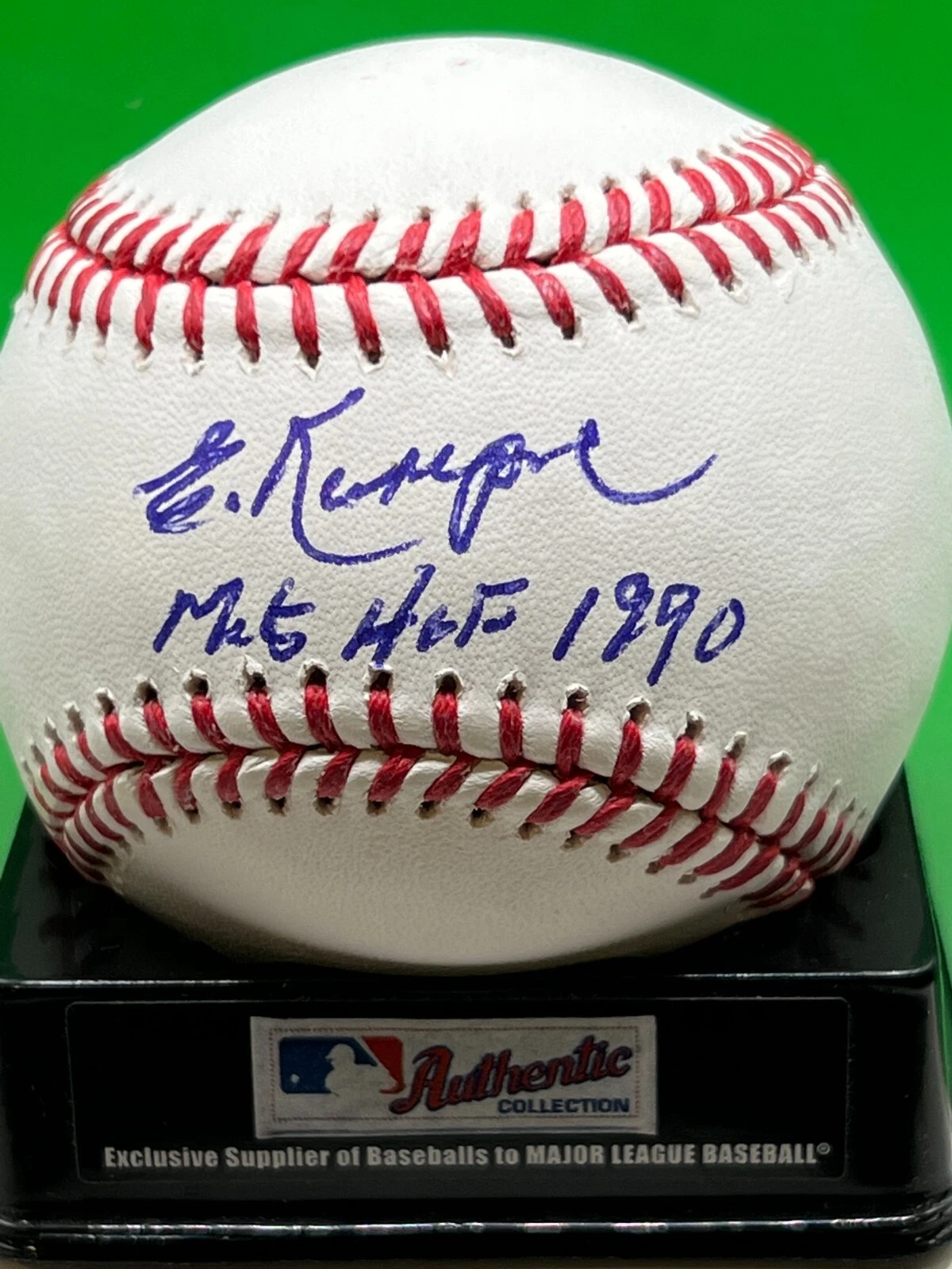 ED KRANEPOOL  NEW YORK METS  HOF 1990  SIGNED OML BASEBALL