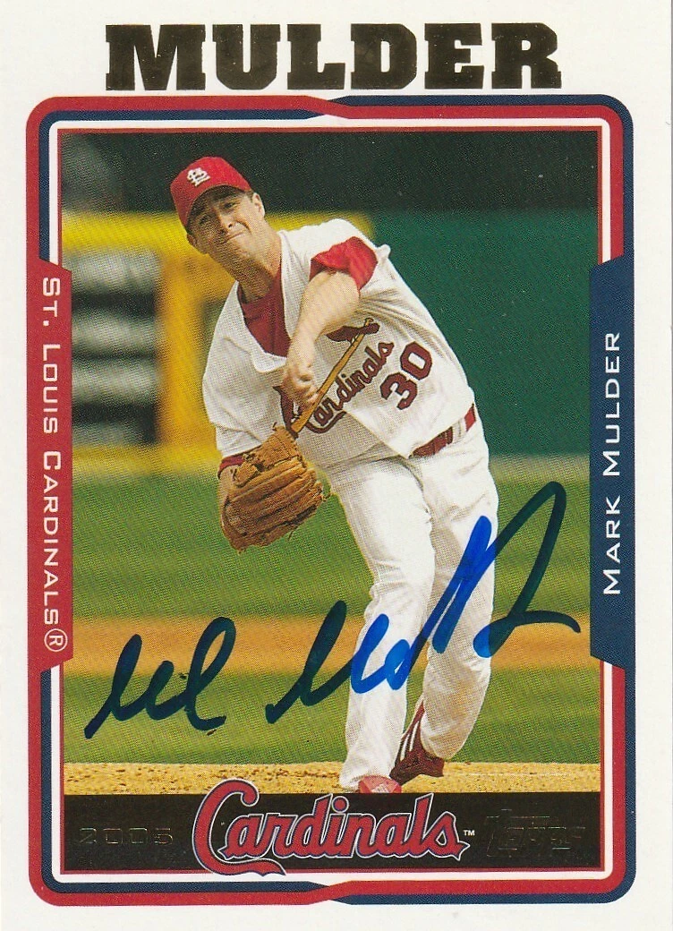 MARK MULDER ST. LOUIS CARDINALS  SIGNED 2006 TOPPS UPDATE CARD #UH84