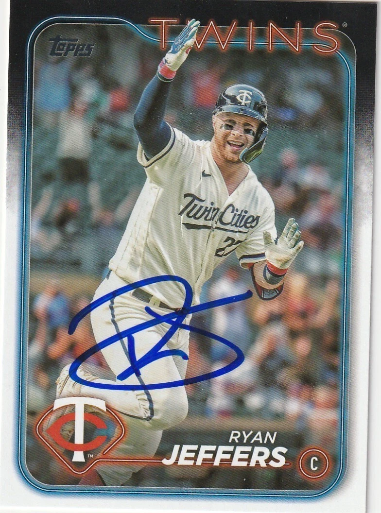 RYAN JEFFERS MINNESOTA TWINS  SIGNED 2024 TOPPS #344