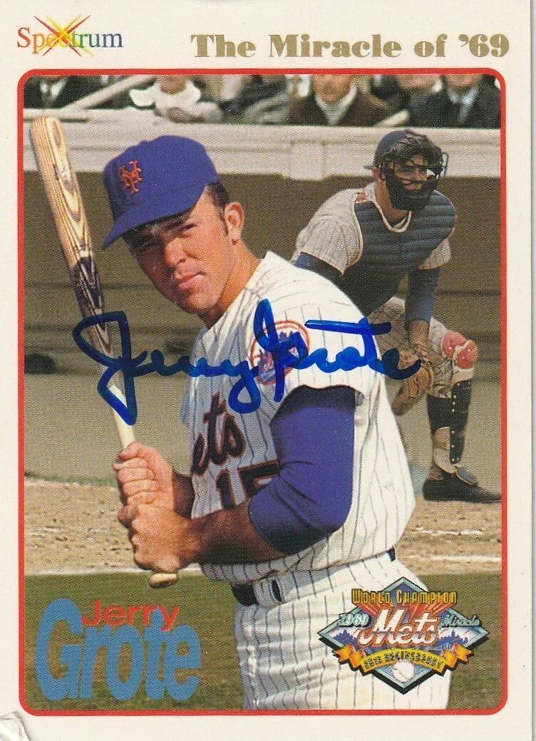 JERRY GROTE  NEW YORK METS  SIGNED 1994 SPECTRUM CARD #8