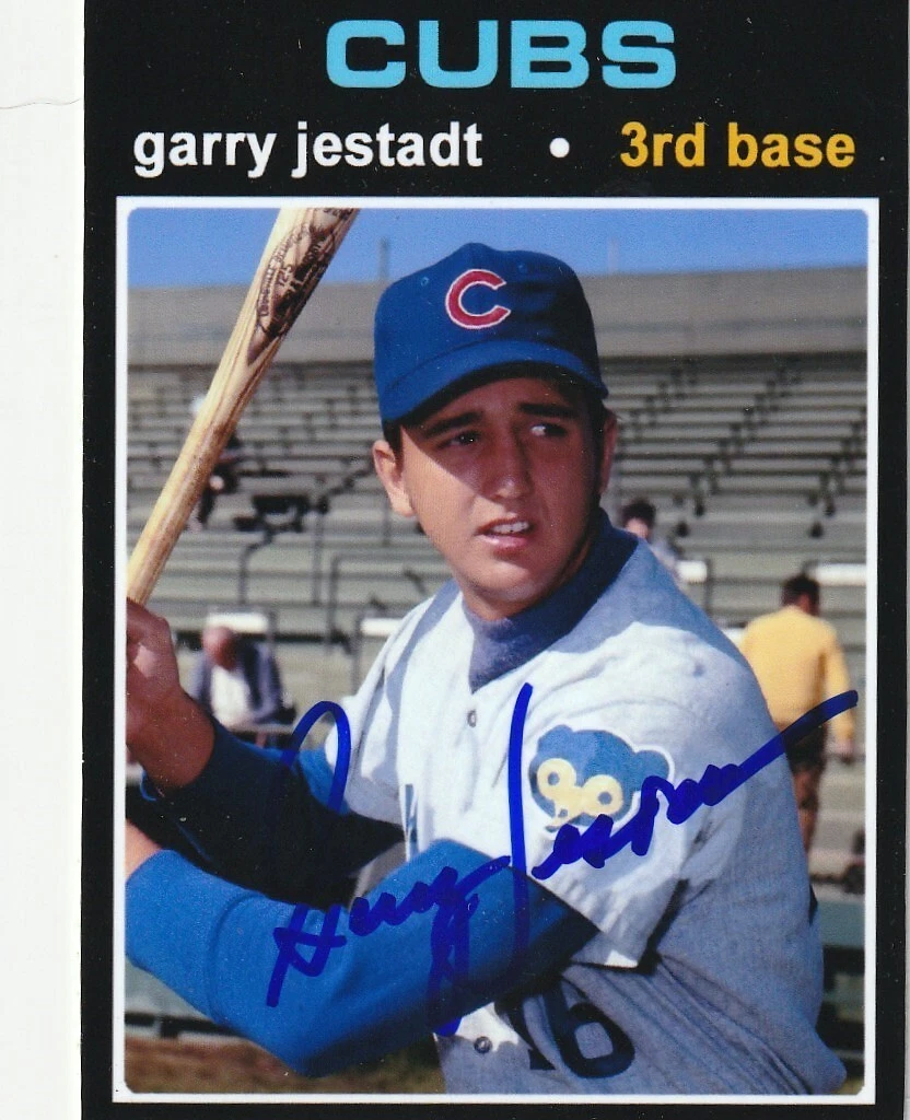 GARRY JESTADT CHICAGO CUBS  SIGNED 1971 STYLE CUSTOM CARD
