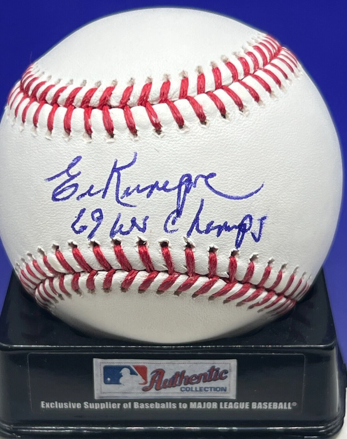 ED KRANEPOOL  NEW YORK METS  1969 WS CHAMPS  SIGNED OML BALL