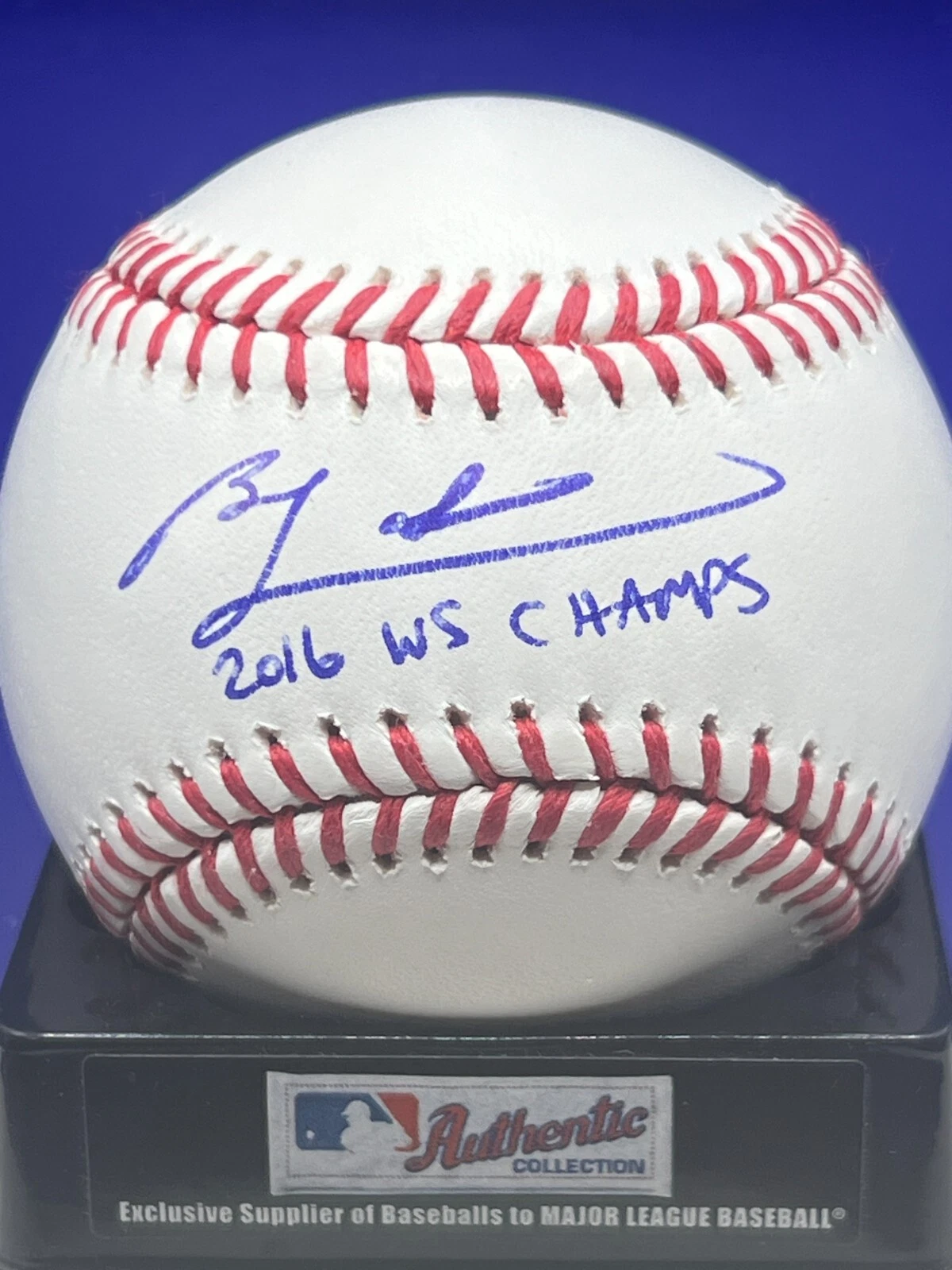 BEN ZOBRIST  CHICAGO CUBS  2016 WS CHAMPS  PSA AUTHENTICATED OML BASEBALL