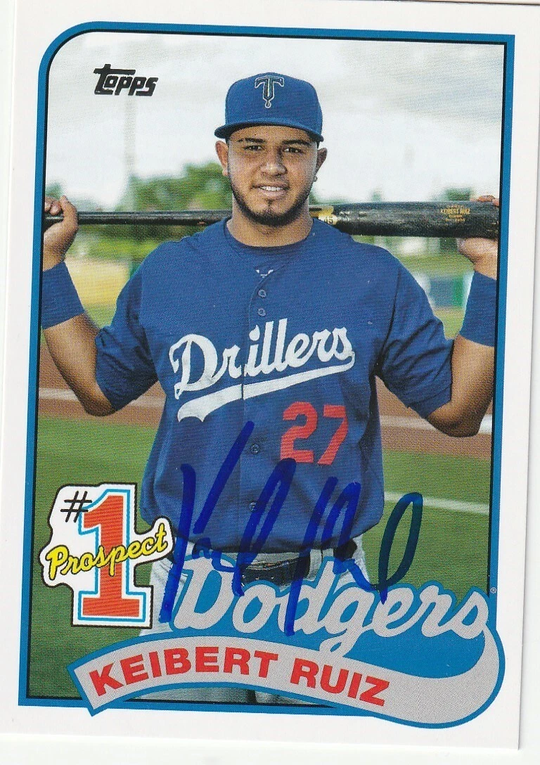 KEIBERT RUIZ  LOS ANGELES DODGERS  SIGNED  2020 TOPPS UPDATE CARD #P-21