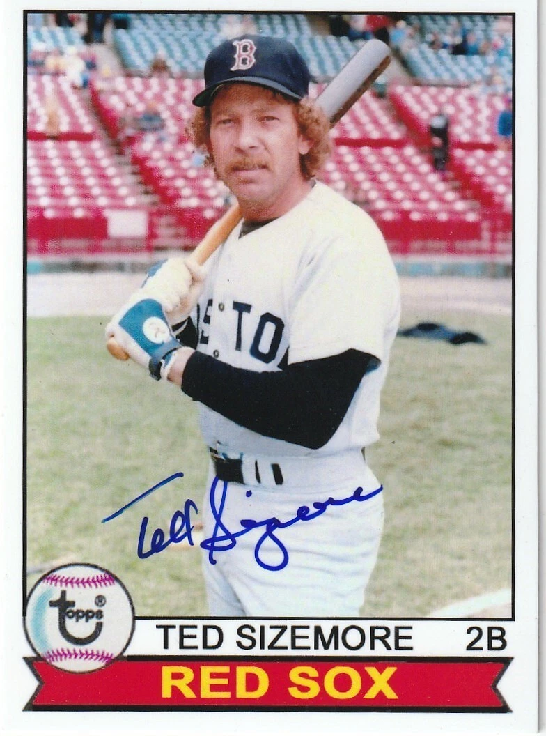 TED SIZEMORE BOSTON RED SOX  SIGNED 1979 STYLE CUSTOM CARD