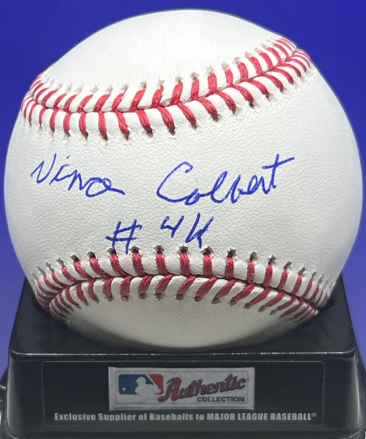 VINCE COLBERT  CLEVELAND INDIANS  SIGNED OML BASEBALL
