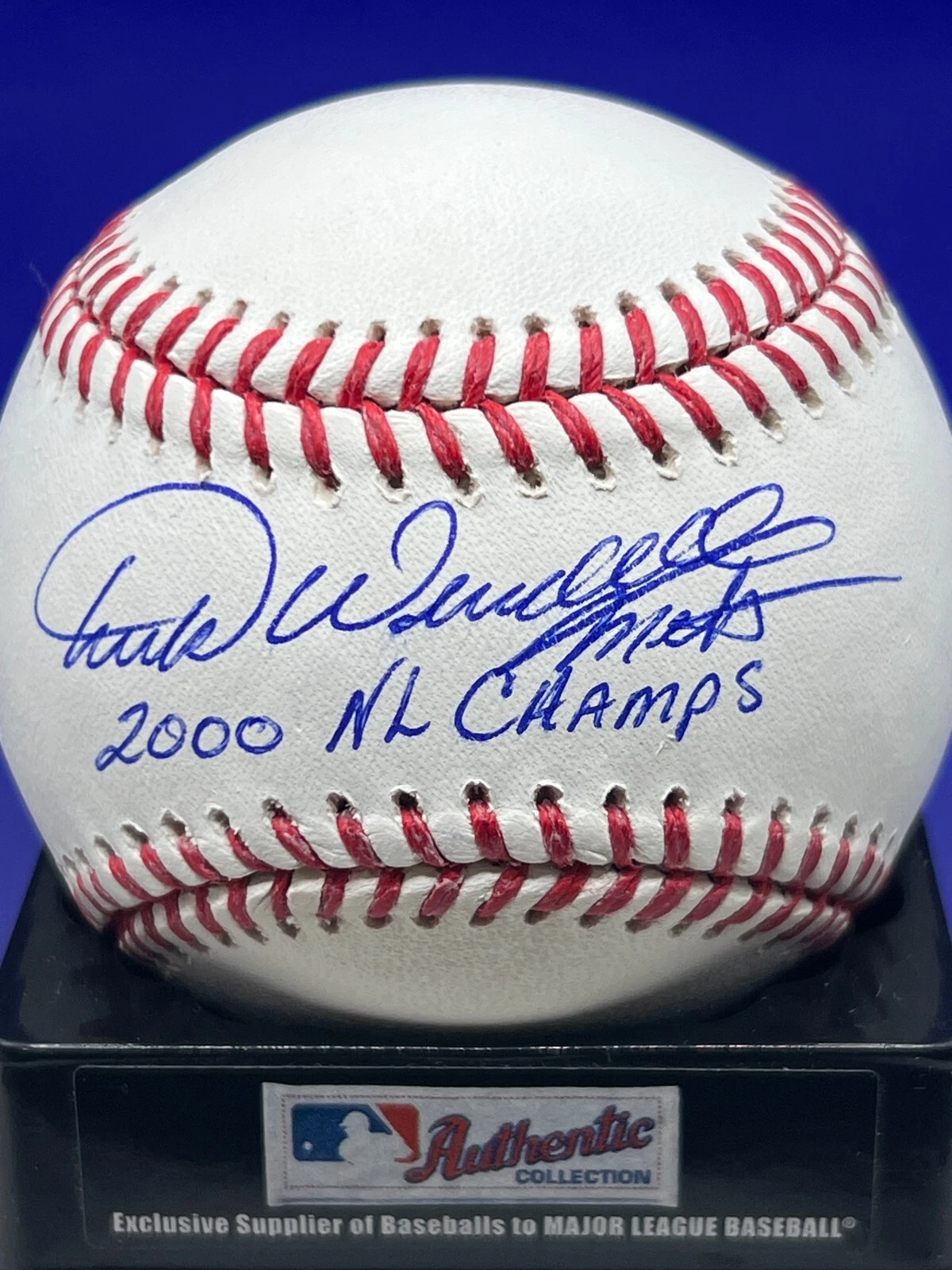 TURK WENDELL NEW YORK METS  2000 NL CHAMPS SIGNED OML BASEBALL