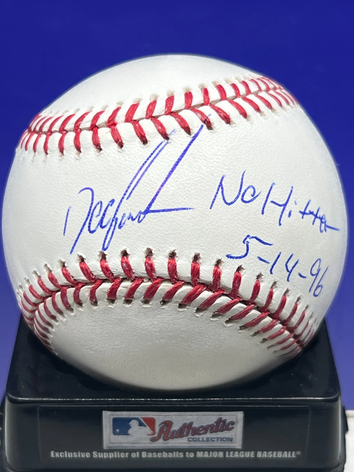 DWIGHT GOODEN NEW YORK YANKEES NO HITTER 5-14-96  BECKETT SIGNED OML BASEBALL