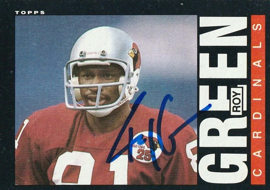 ROY GREEN ST. LOUIS CARDINALS  SIGNED 1985 TOPPS CARD #140