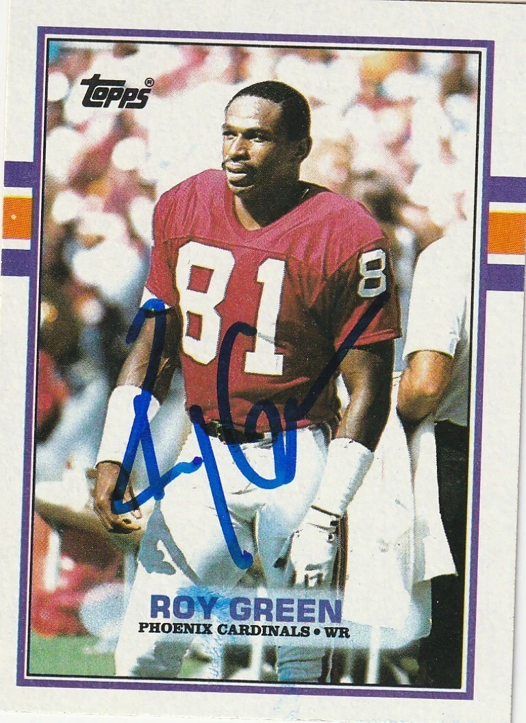 ROY GREEN ST. LOUIS CARDINALS  SIGNED 1989 TOPPS CARD #289