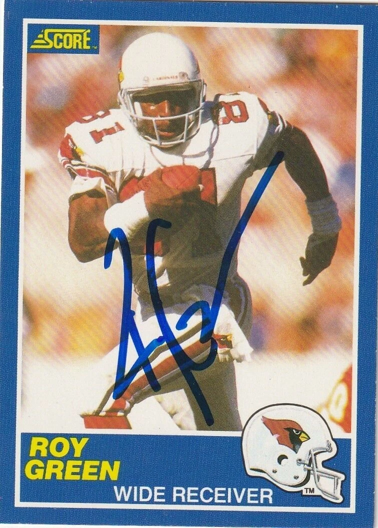 ROY GREEN ST. LOUIS CARDINALS  SIGNED 1989 SCORE CARD #68
