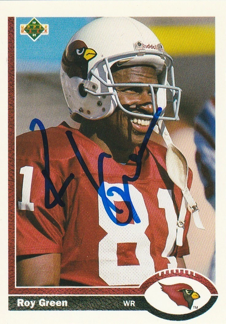 ROY GREEN ST. LOUIS CARDINALS  SIGNED 1991 UPPER DECK CARD #203