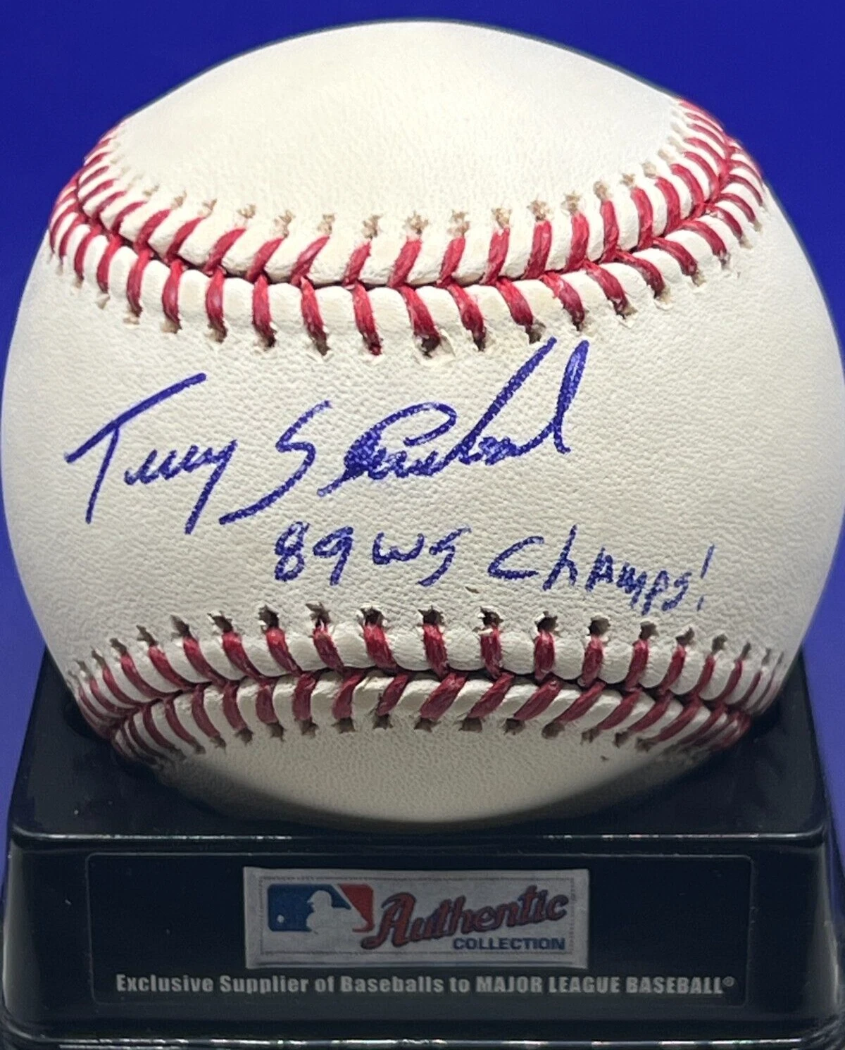 TERRY STEINBACH  OAKLAND A'S  1989 WS CHAMPS   SIGNED OML BALL