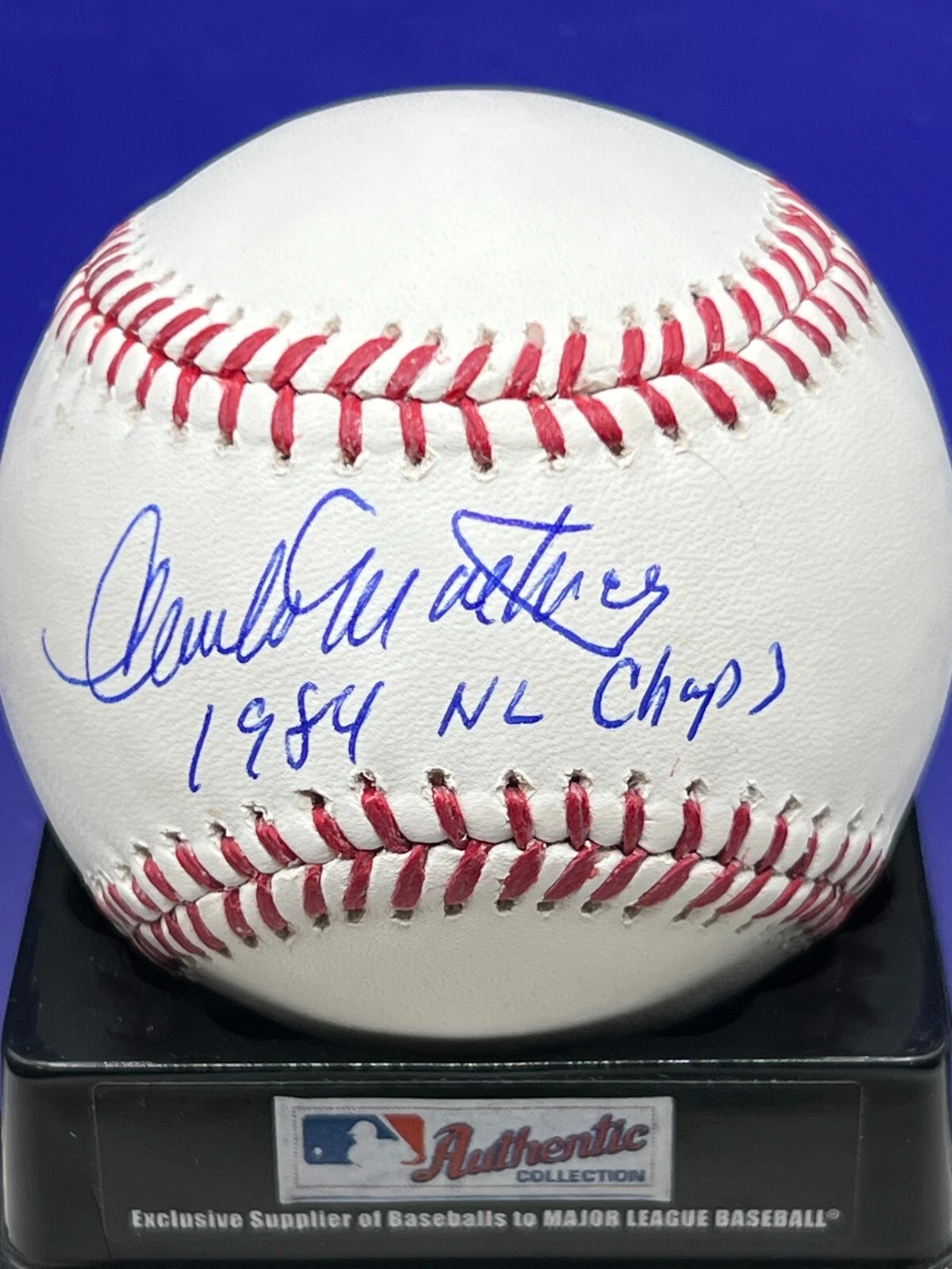 CARMELO MARTINEZ  SAN DIEGO PADRES  1984 NL CHAMPS  SIGNED OML BASEBALL