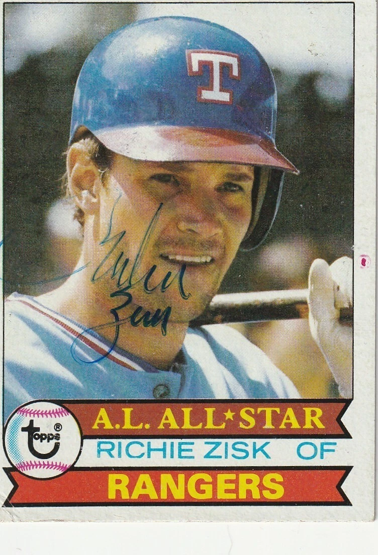 RICHIE ZISK  TEXAS RANGERS  SIGNED 1979 TOPPS CARD #260