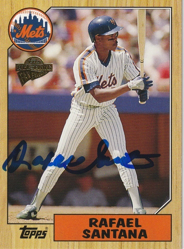 RAFAEL SANTANA  NEW YORK METS  SIGNED 2005 TOPPS FAN FAVORITES CARD #121