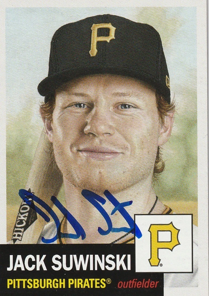 JACK SUWINSKI PITTSBURGH PIRATES  SIGNED TOPPS LIVING SET CARD #609