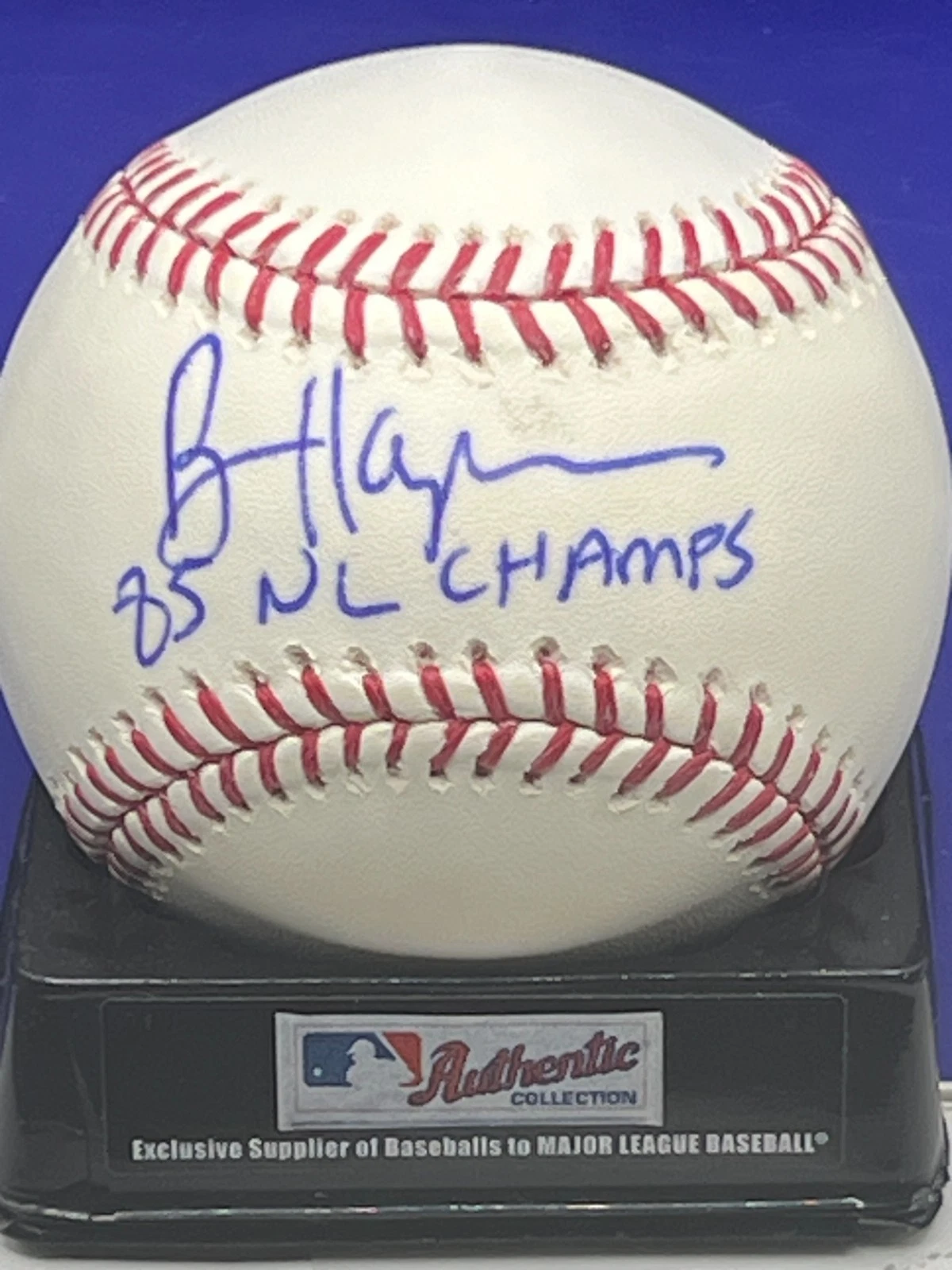 BRIAN HARPER  ST. LOUIS CARDINALS  85 NL CHAMPS   SIGNED OML BASEBALL