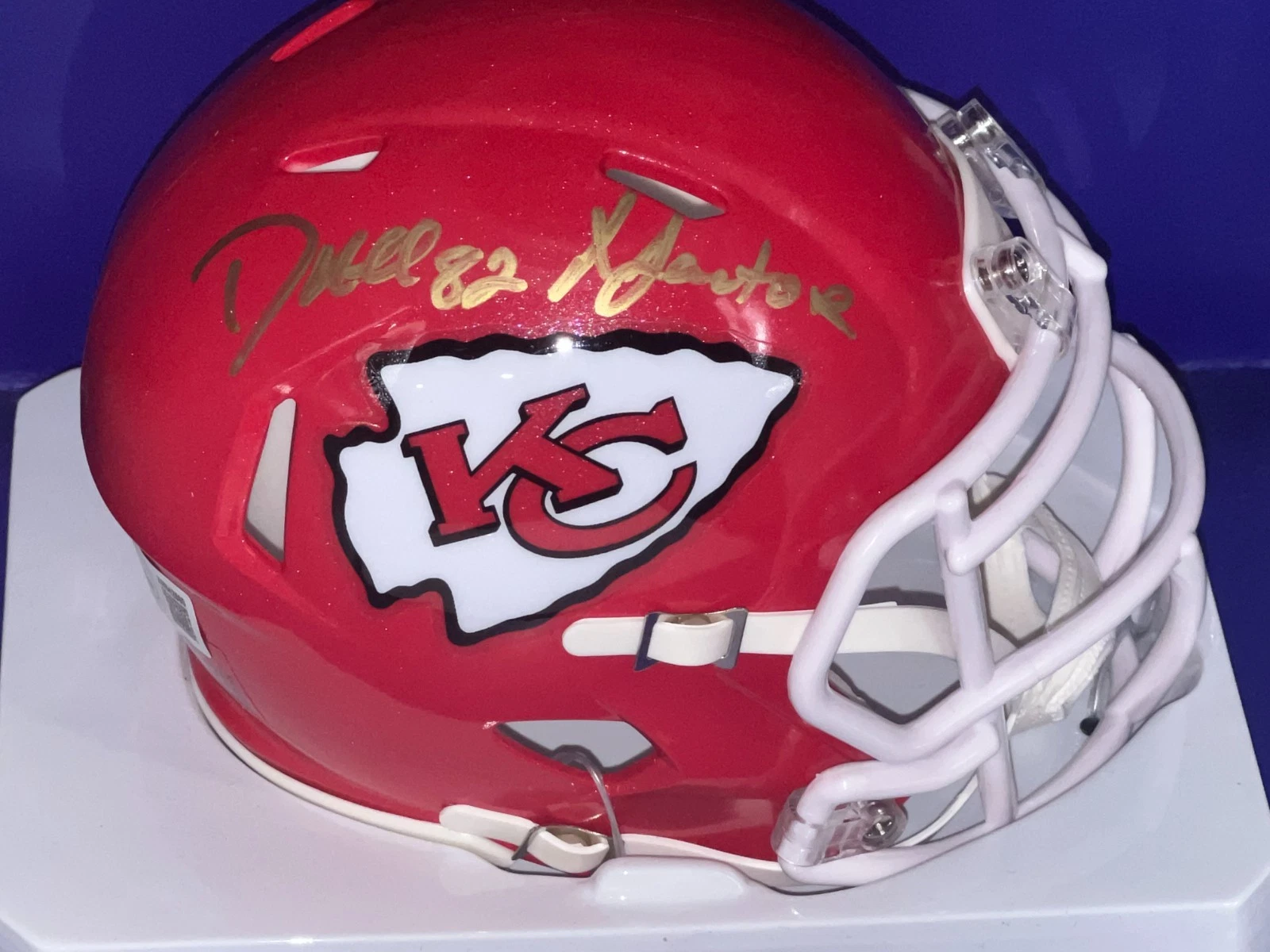 DANTE HALL  KANSAS CITY CHIEFS  X FACTOR  BECKETT AUTHENTICATED SIGNED MINI