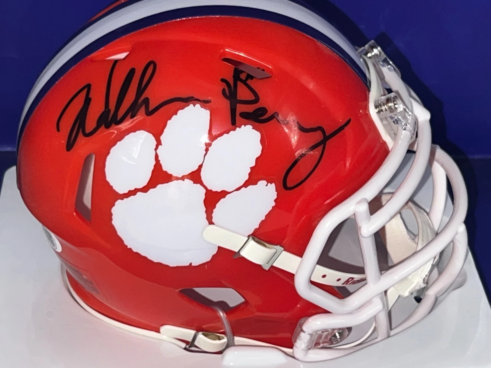 WILLIAM PERRY CLEMSON TIGERS  JSA AUTHENTICATED SIGNED MINI