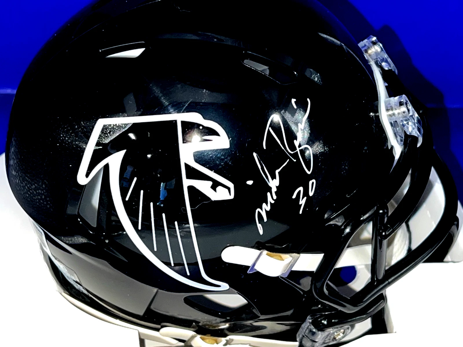 MIKE ROZIER ATLANTA FALCONS BECKETT AUTHENTICATED SIGNED MINI HELMET