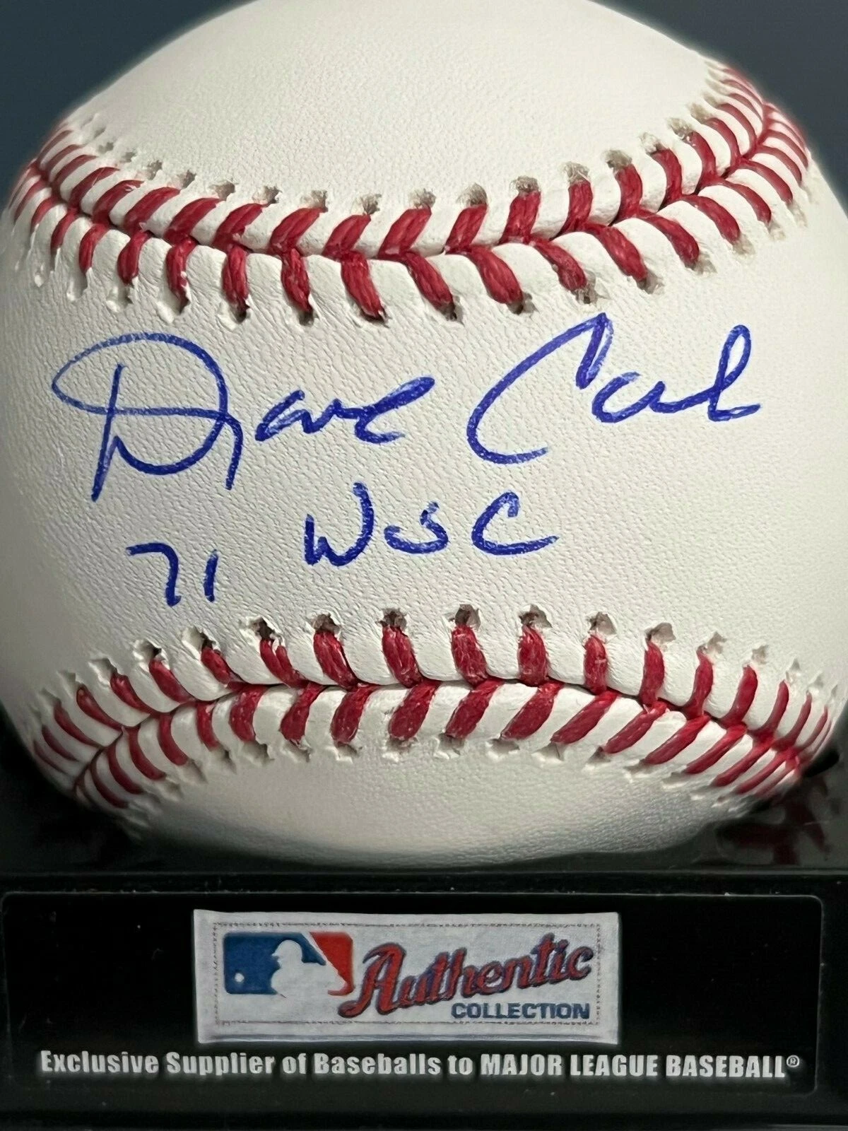 DAVE CASH  PITTSBURGH PIRATES 1971 WS CHAMPS  SIGNED OML BASEBALL