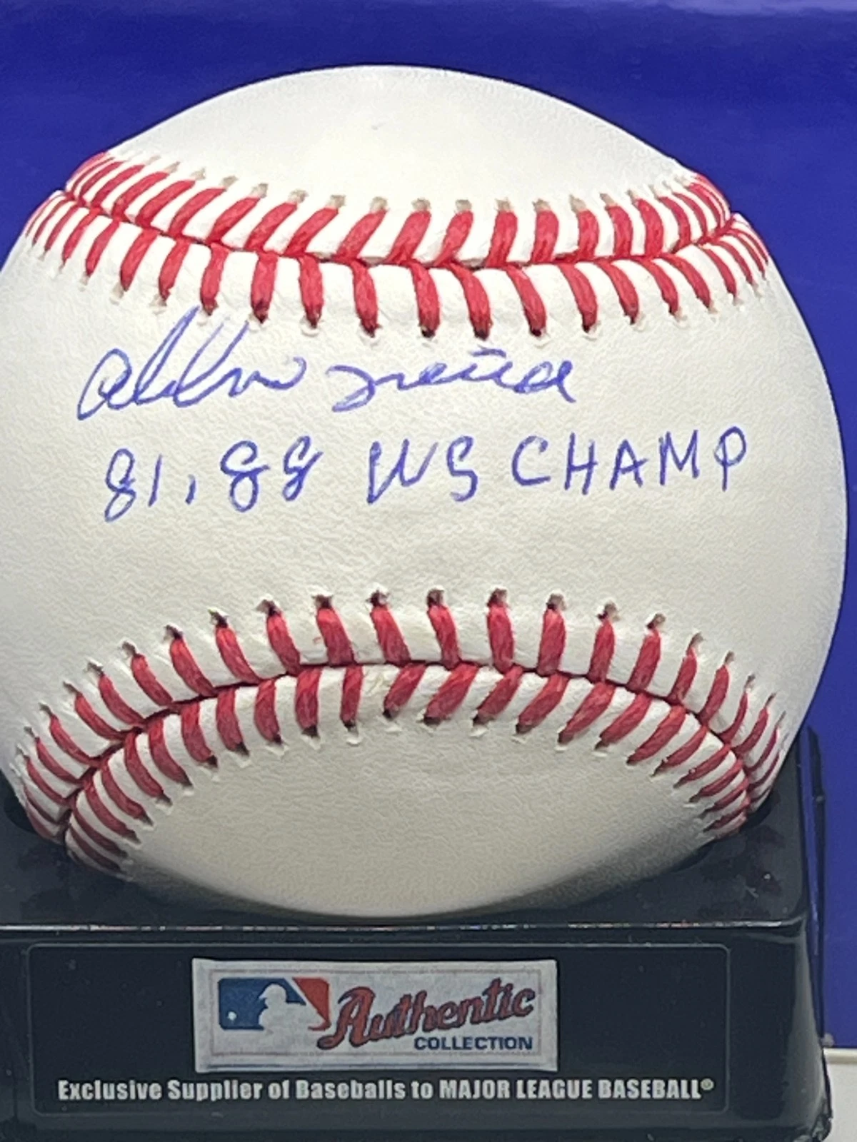 ALEJANDRO PENA LOS ANGELES DODGERS 81, 88 WS CHAMPS  BECKETT SIGNED OML BASEBALL