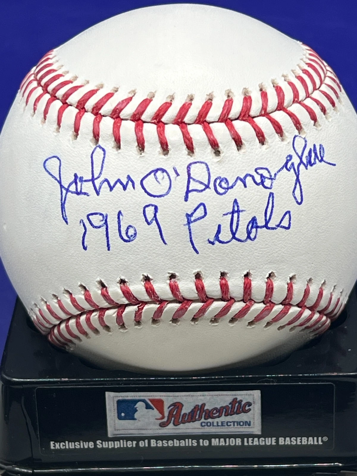 JOHN O'DONOGHUE SEATTLE PILOTS 1969  PSA AUTHENTICATED SIGNED OML BASEBALL