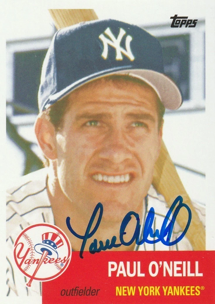PAUL O'NEILL NEW YORK YANKEES  2016 TOPPS ARCHIVES SIGNED CARD #49