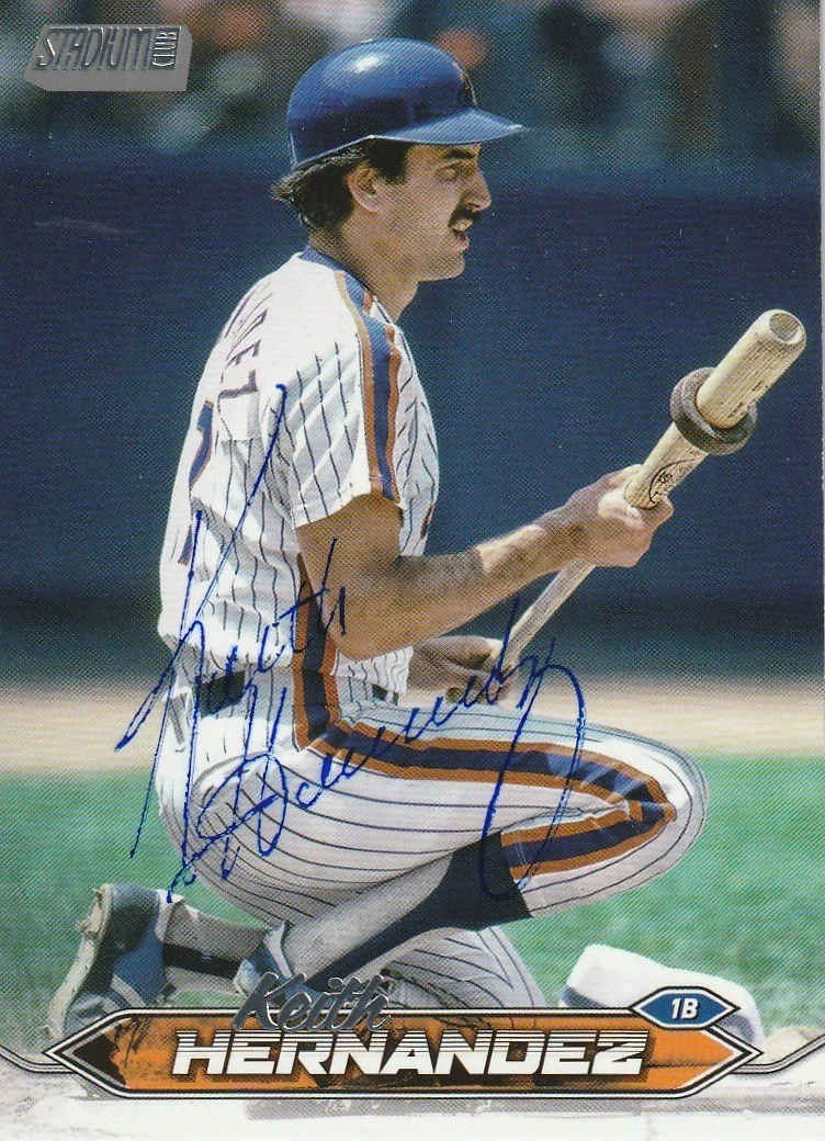 KEITH HERNANDEZ NEW YORK METS 2024 TOPPS STADIUM SIGNED CARD #194