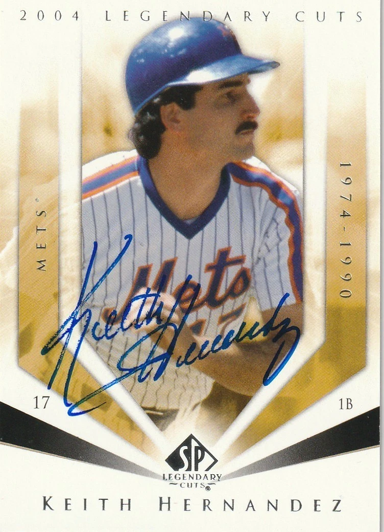 KEITH HERNANDEZ NEW YORK METS 2004 UPPER DECK SP SIGNED CARD #65