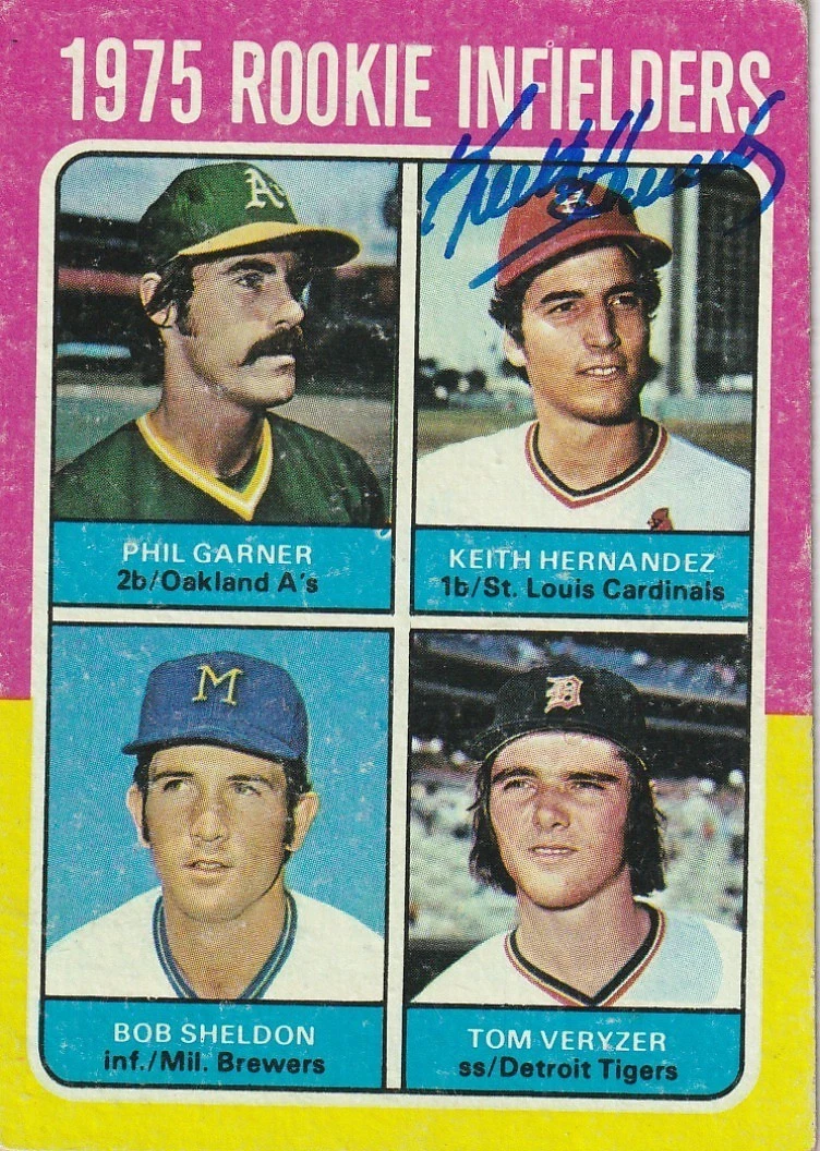 KEITH HERNANDEZ  ST. LOUIS CARDINALS  SIGNED 1975 TOPPS CARD #623