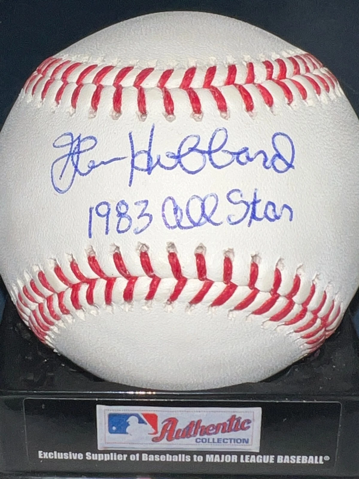 GLENN HUBBARD ATLANTA BRAVES  1983 ALL STAR  SIGNED OML BASEBALL