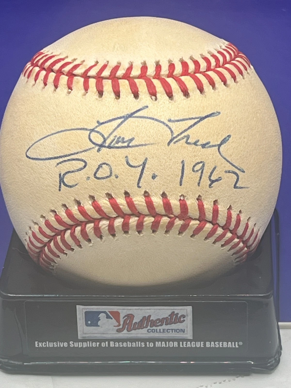 TOM TRESH NEW YORK YANKEES ROY 1962 JSA AUTHENTICATED SIGNED OML BASEBALL