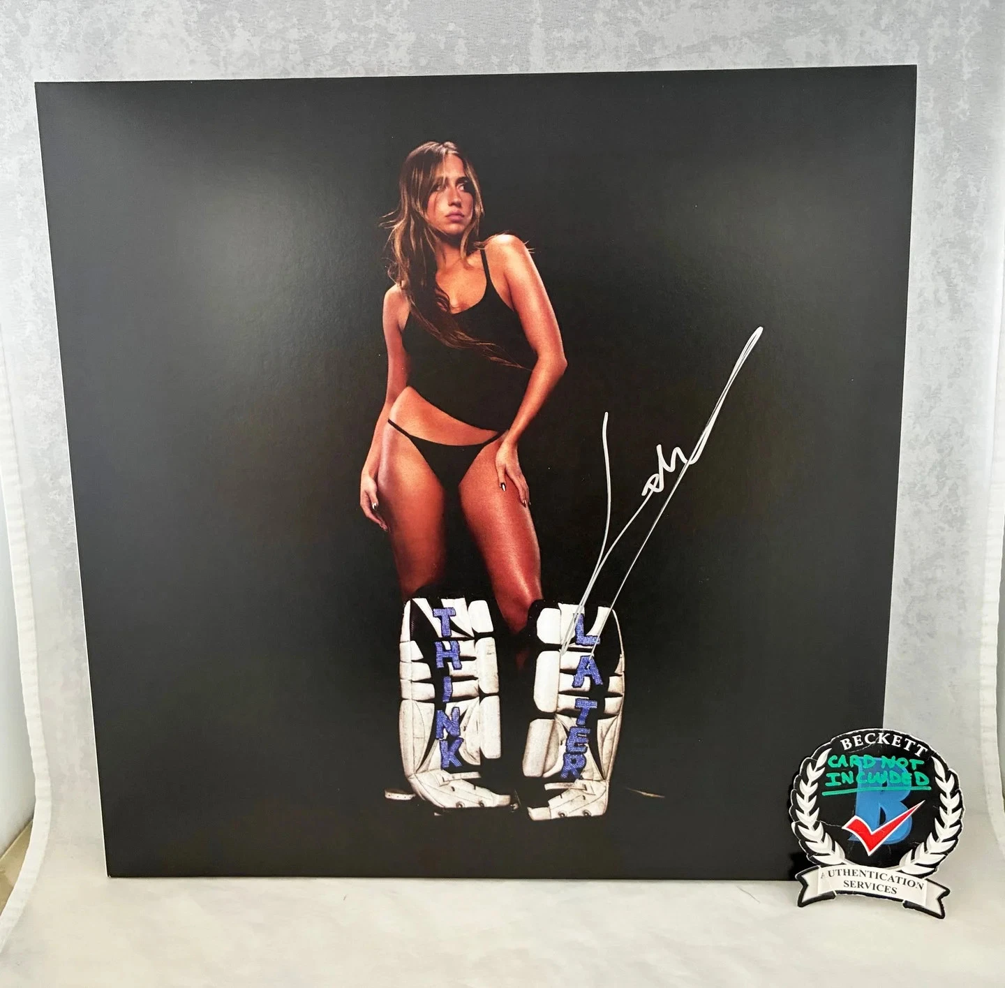 Tate McRae Signed Vinyl LP Album Think Later Beckett BAS COA