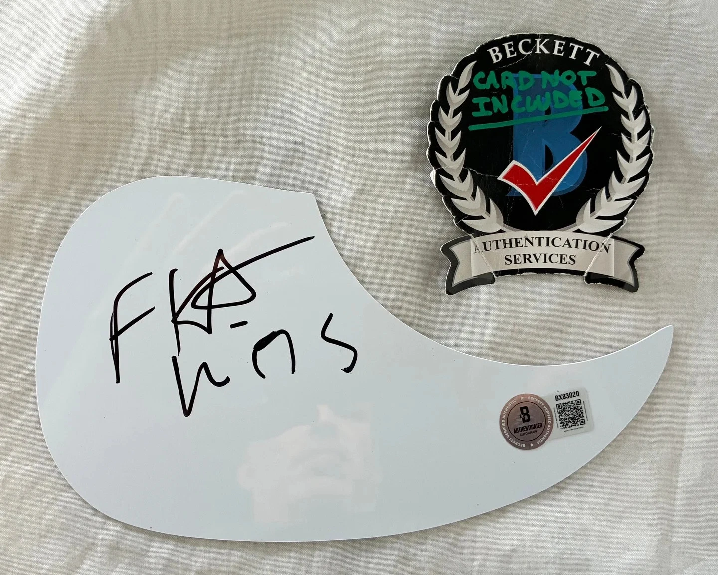 FKA Twigs Signed Acoustic Pickguard Beckett BAS COA