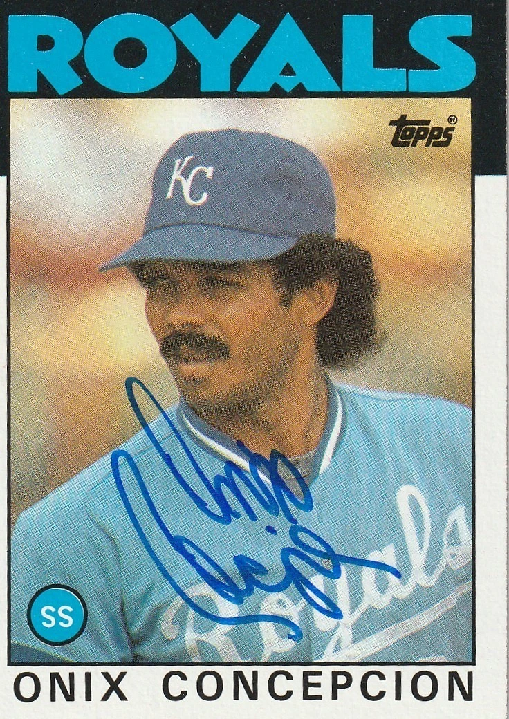 ONIX CONCEPCION  KANSAS CITY ROYALS  1986 TOPPS CARD #596
