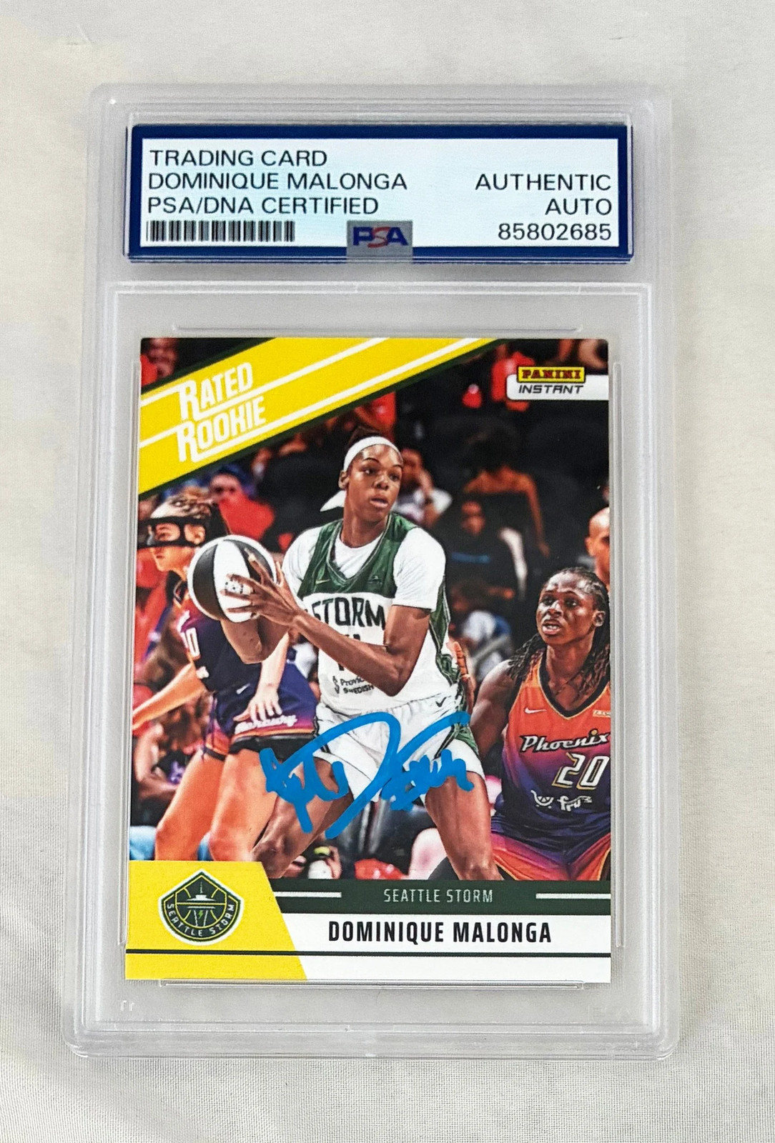 Dominique Malonga Signed Rookie Card 2025 Panini Instant #RRR-15 1 of 2467 PS...