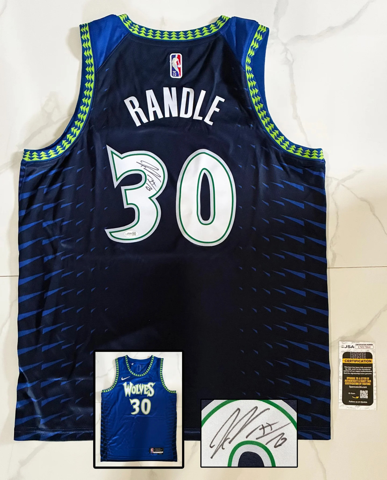 Julius Randle Signed Jersey Minnesota Timberwolves JSA COA