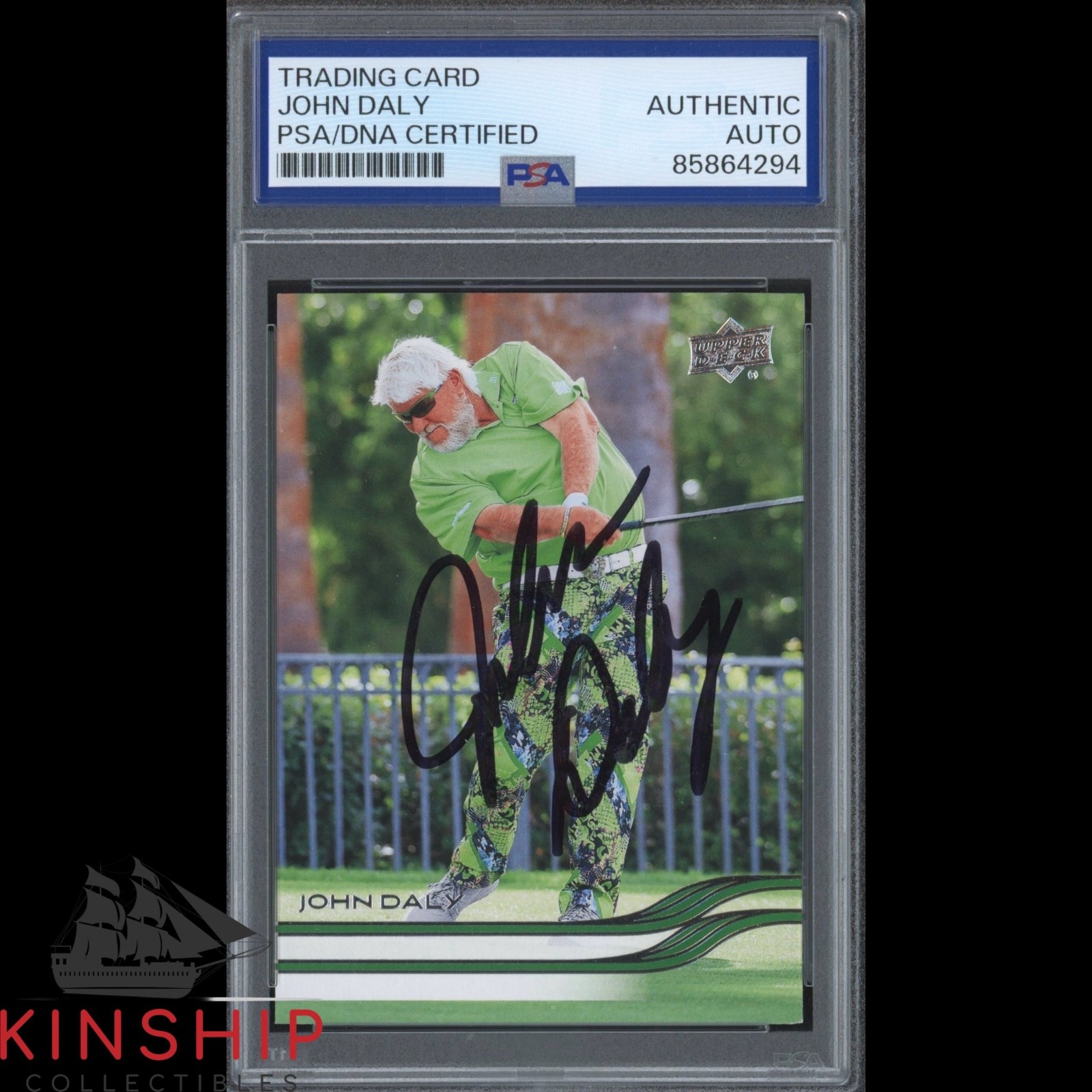 John Daly signed 2026 Upper Deck Golf Card PSA DNA Slabbed US Open Auto C6262