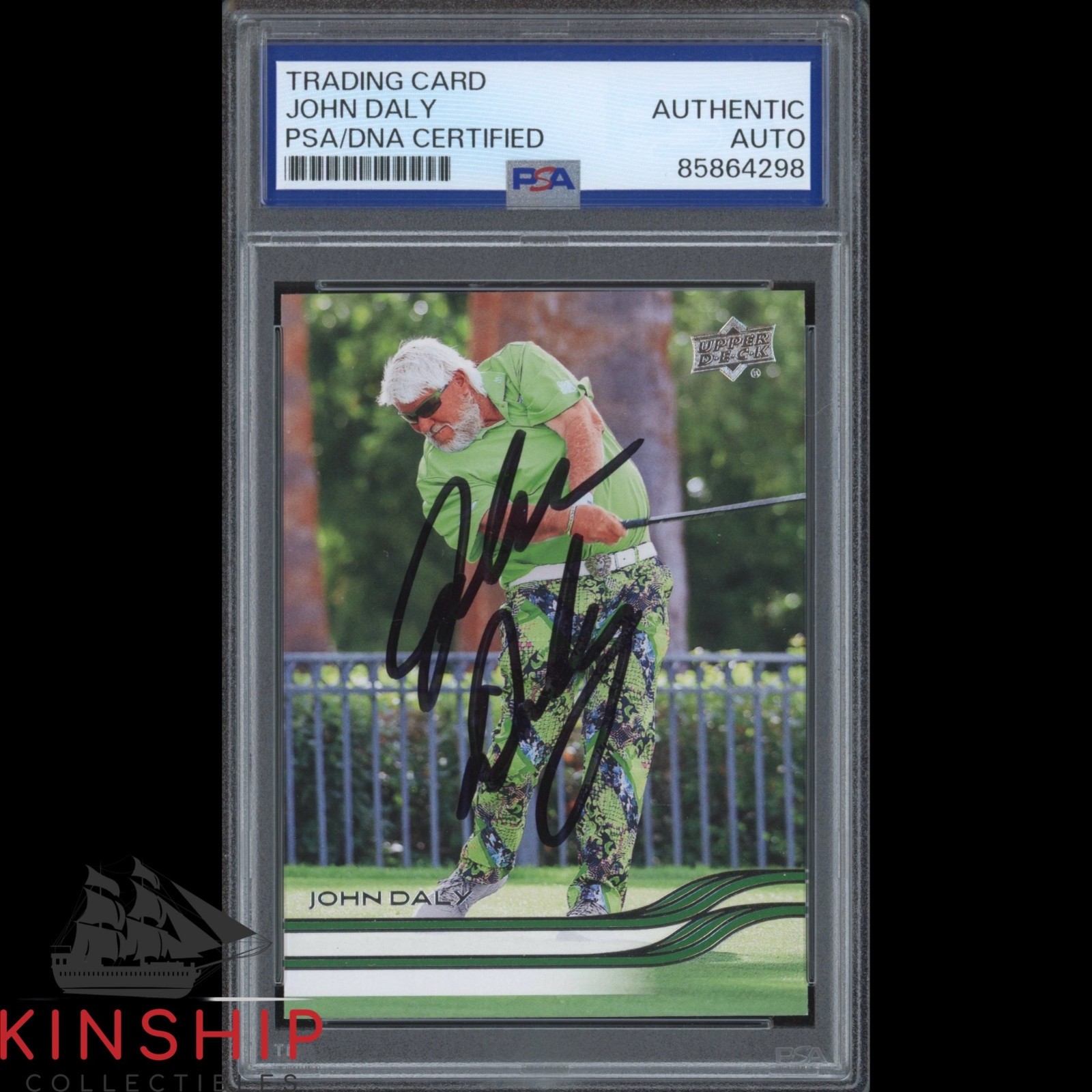John Daly signed 2026 Upper Deck Golf Card PSA DNA Slabbed US Open Auto C6263