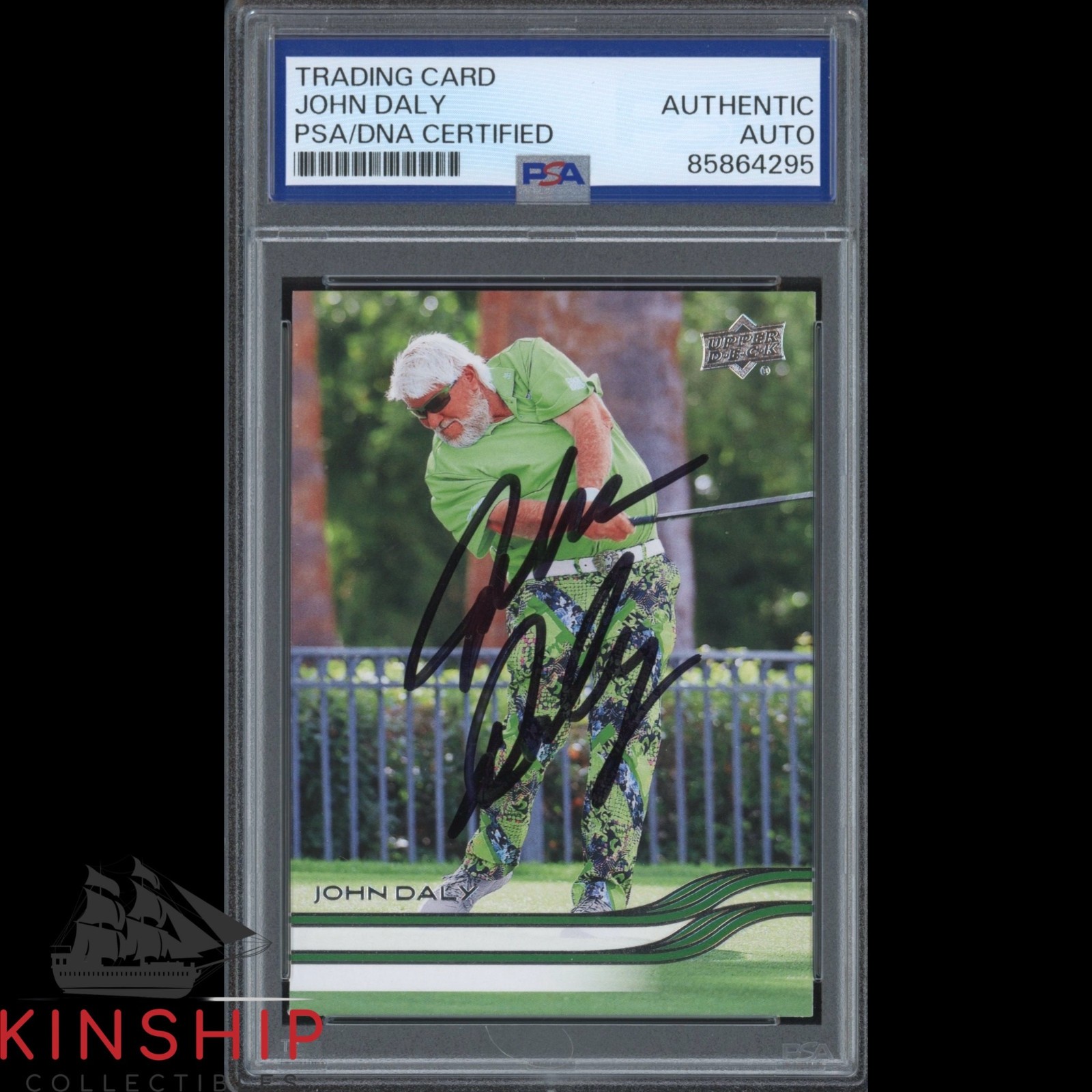 John Daly signed 2026 Upper Deck Golf Card PSA DNA Slabbed US Open Auto C6261
