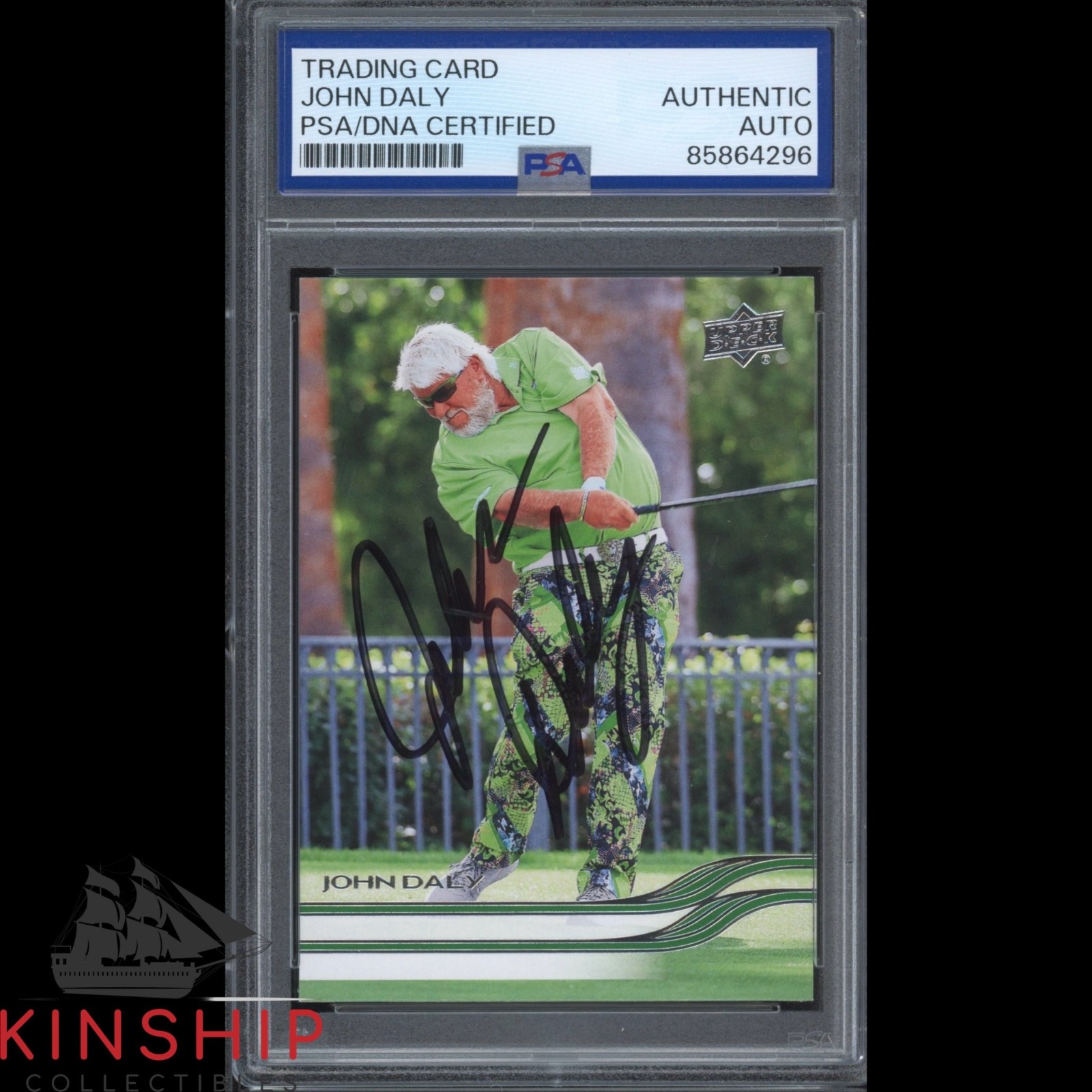 John Daly signed 2026 Upper Deck Golf Card PSA DNA Slabbed US Open Auto C6266