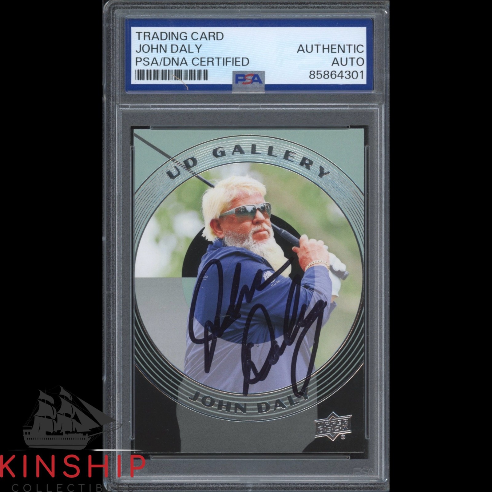 John Daly signed 2026 Upper Deck Golf Card PSA DNA Slabbed US Open Auto C6281