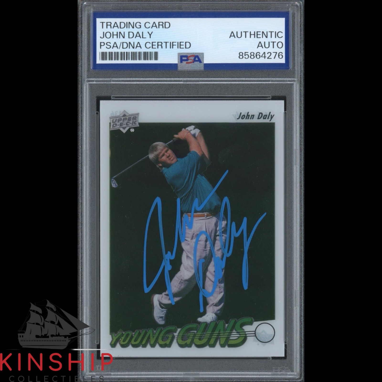 John Daly signed 2026 Upper Deck Young Guns Clear Cut Card PSA Golf Auto C6278